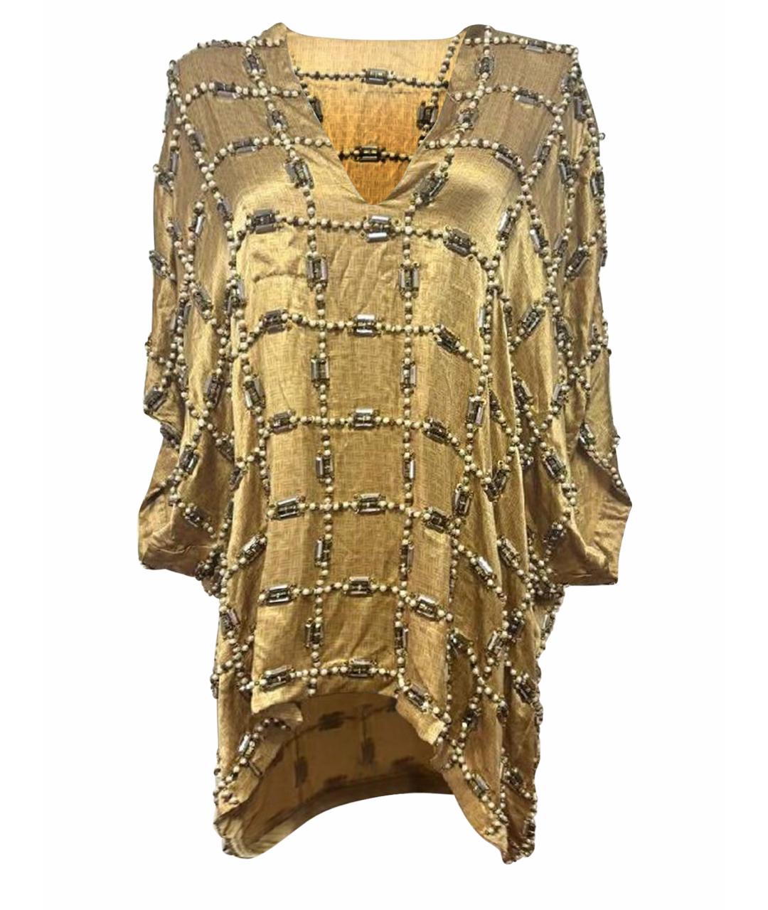 DRIES VAN NOTEN Золотое вечернее платье, фото 1