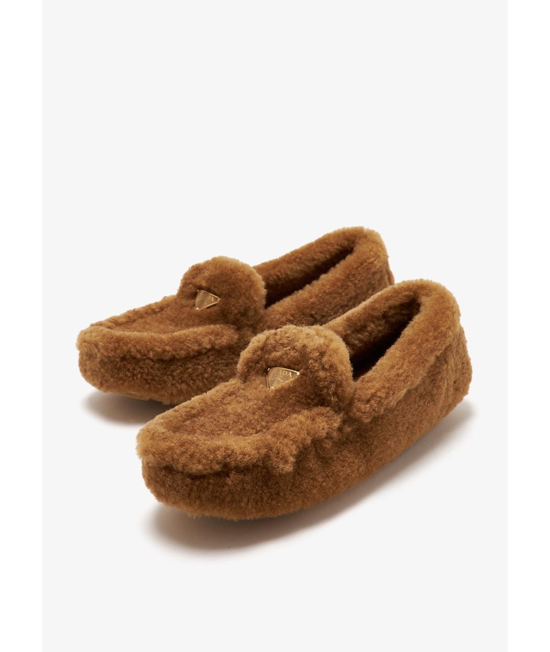 PRADA Коричневые лоферы, фото 3