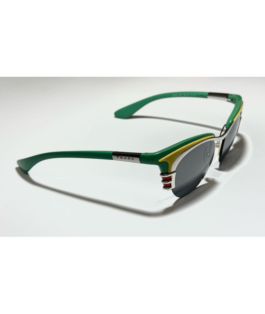 PRADA Мульти пластиковые солнцезащитные очки, фото 2