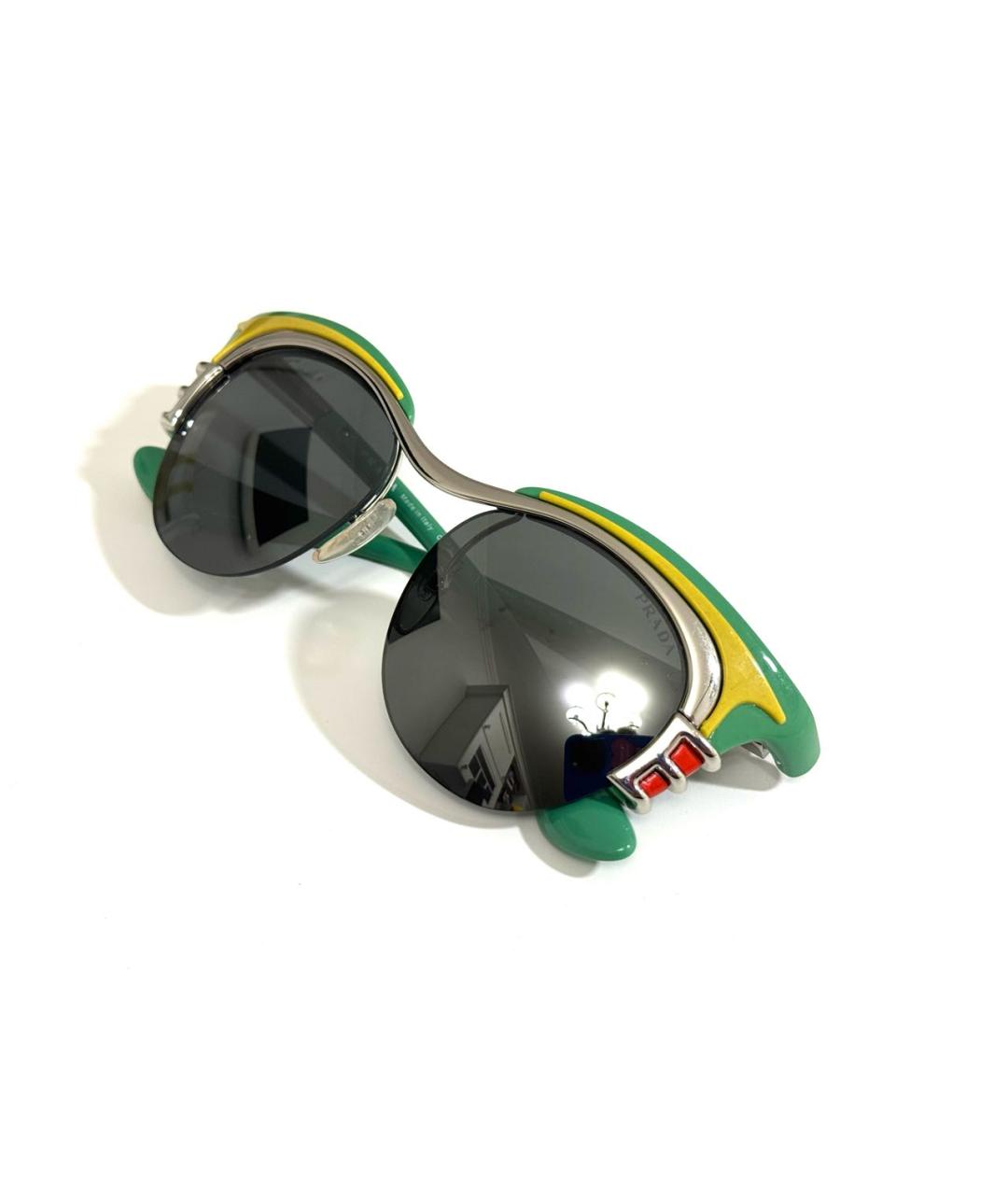 PRADA Мульти пластиковые солнцезащитные очки, фото 5