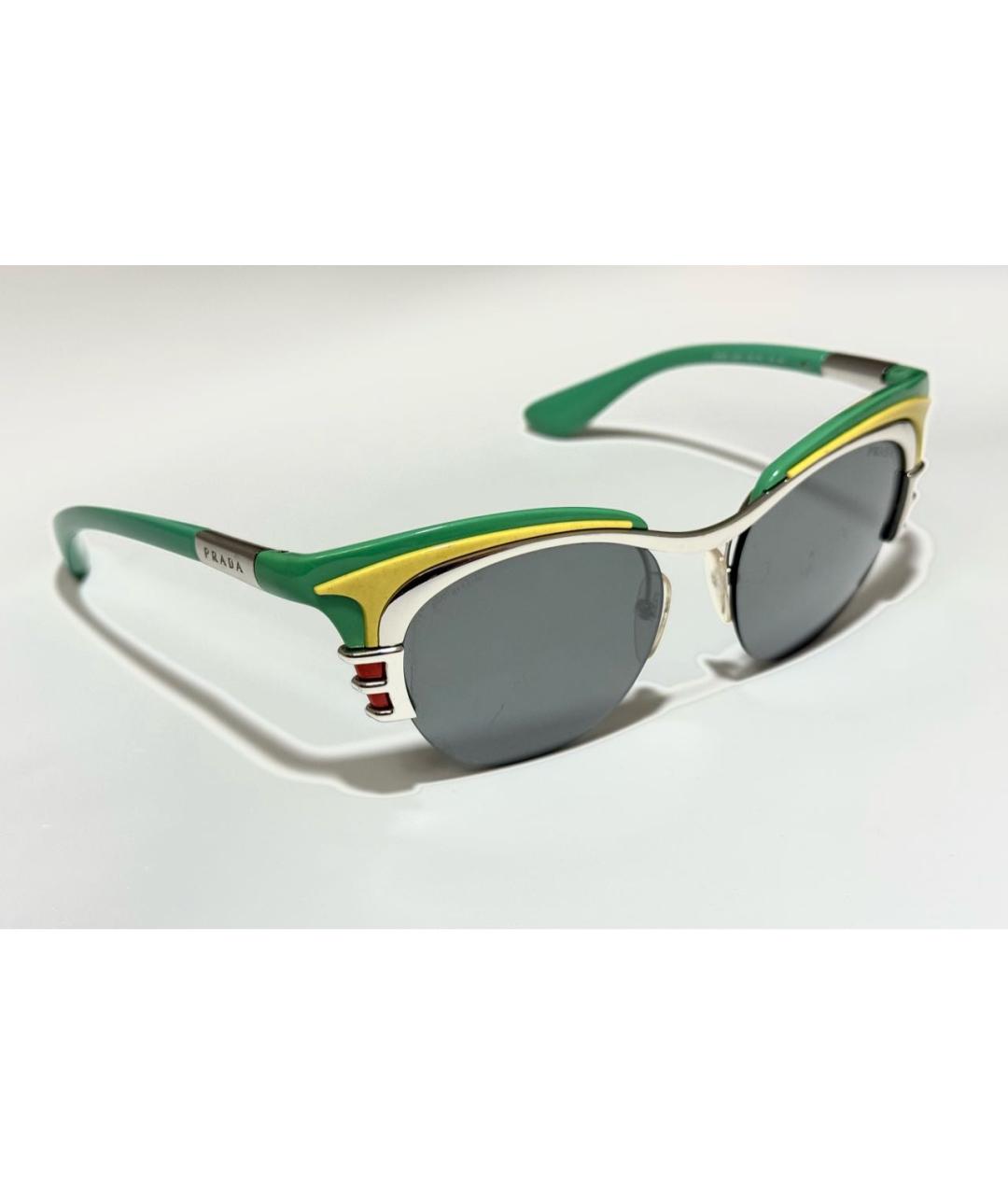 PRADA Мульти пластиковые солнцезащитные очки, фото 6