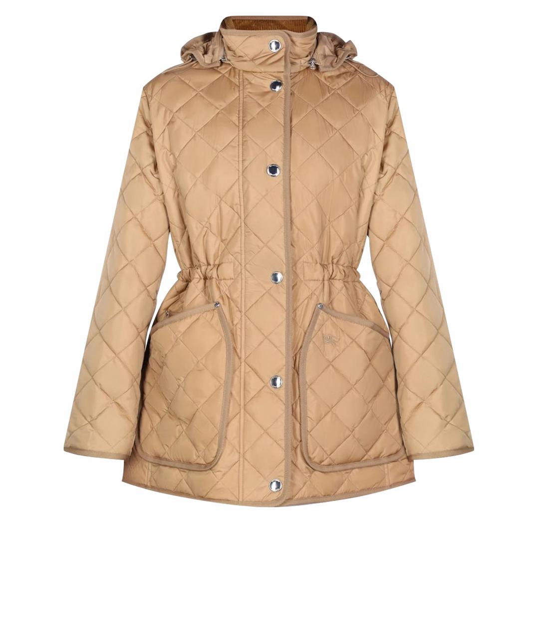 BURBERRY Бежевая полиамидовая куртка, фото 1
