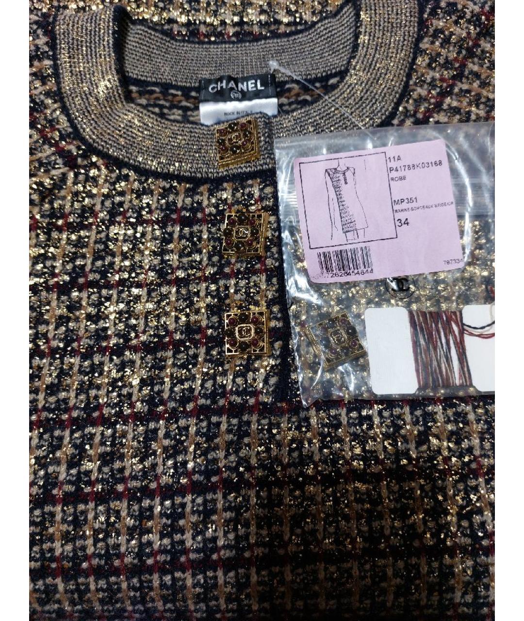 CHANEL Коричневое кашемировое платье, фото 8