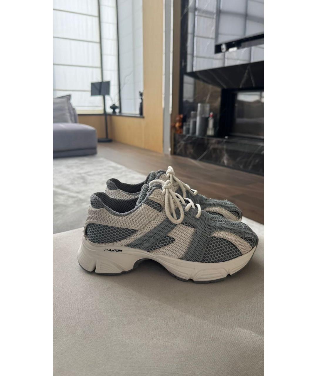 BALENCIAGA Серые текстильные кроссовки, фото 5