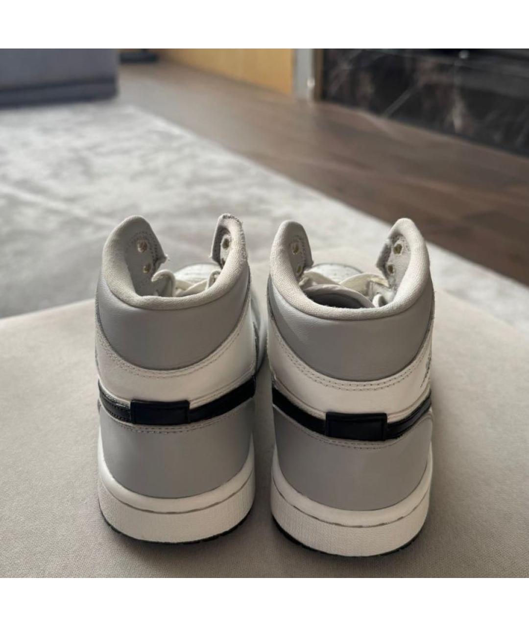 NIKE Серые кожаные кеды, фото 4