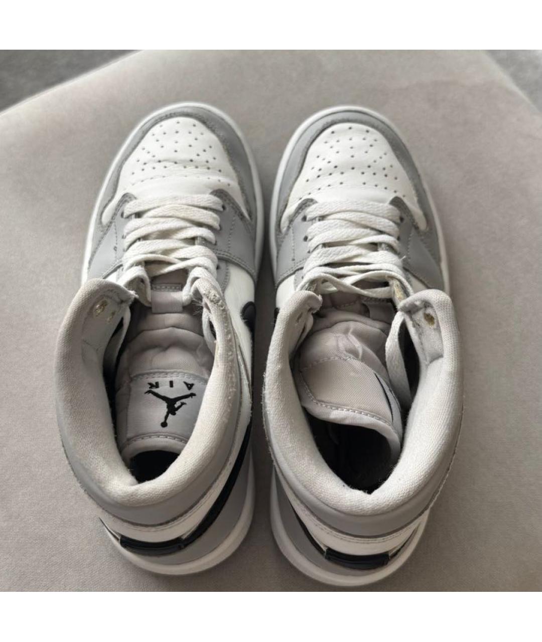 NIKE Серые кожаные кеды, фото 3