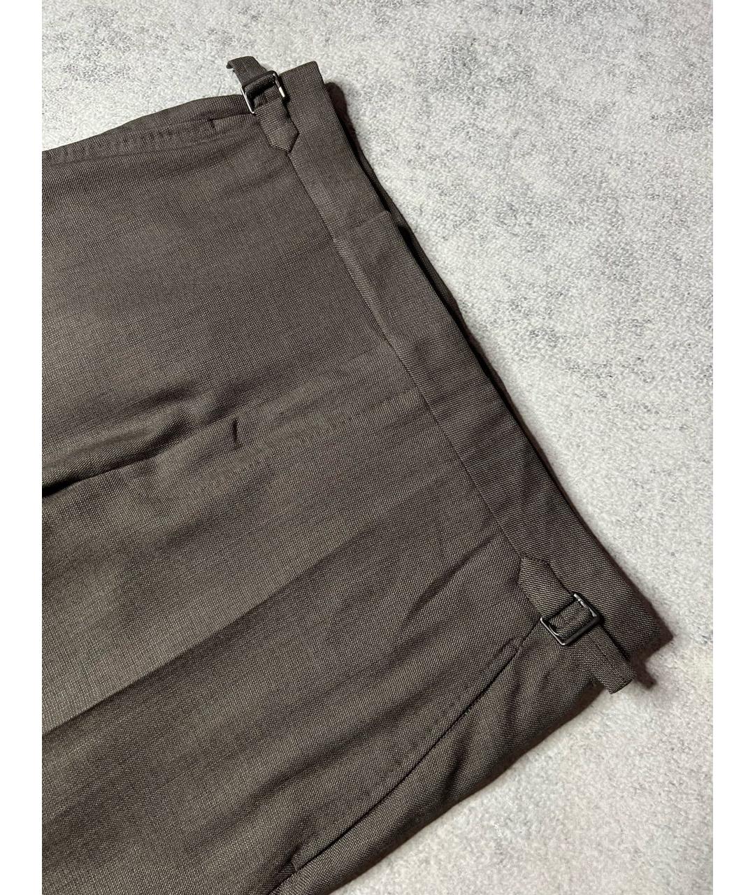 TOM FORD Коричневые шерстяные классические брюки, фото 2