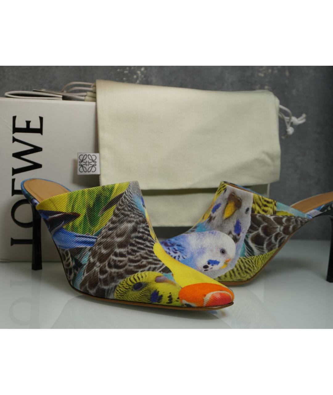 LOEWE Мульти текстильные мюли, фото 2