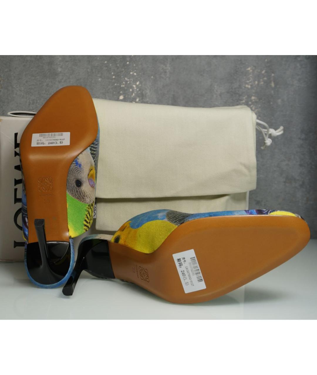 LOEWE Мульти текстильные мюли, фото 4