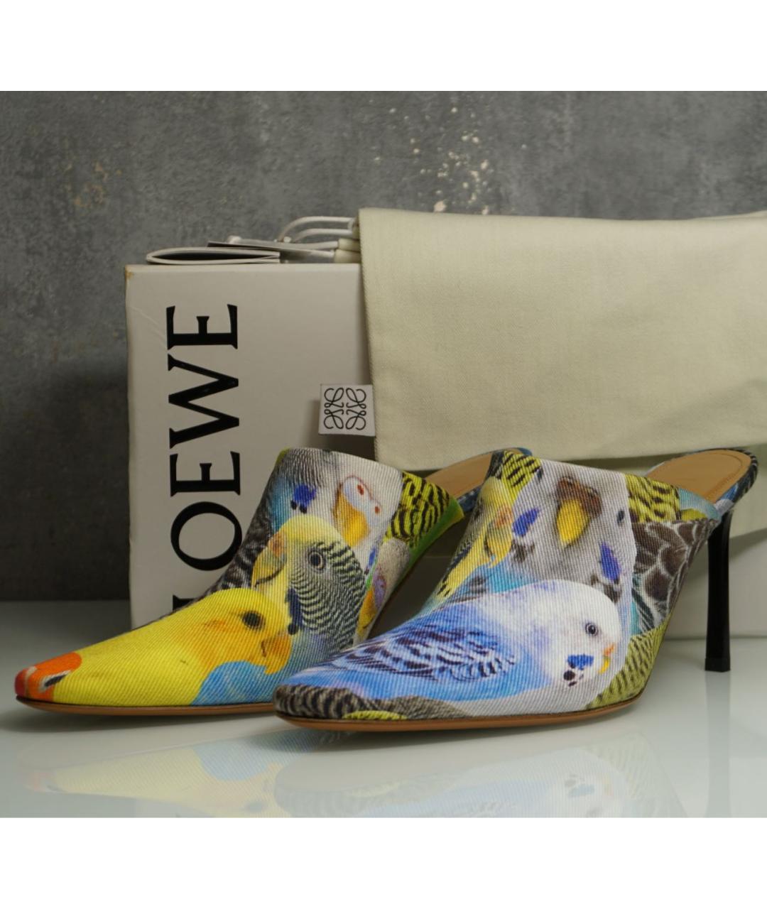 LOEWE Мульти текстильные мюли, фото 3