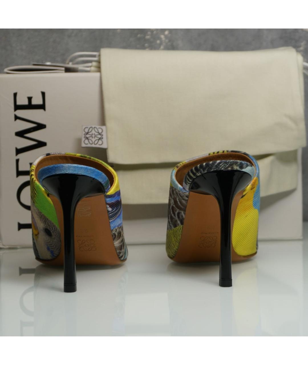 LOEWE Мульти текстильные мюли, фото 5