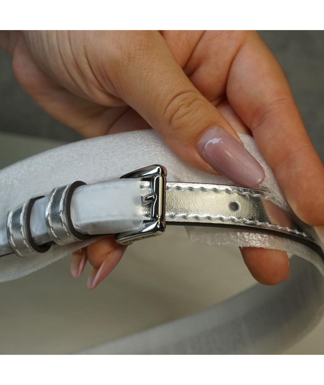 MICHAEL KORS Белая сумка через плечо из искусственной кожи, фото 7