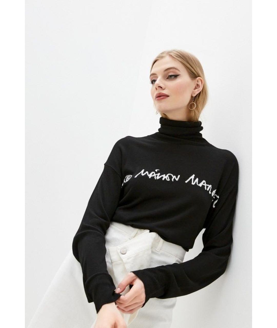 MAISON MARGIELA Черная водолазка, фото 4