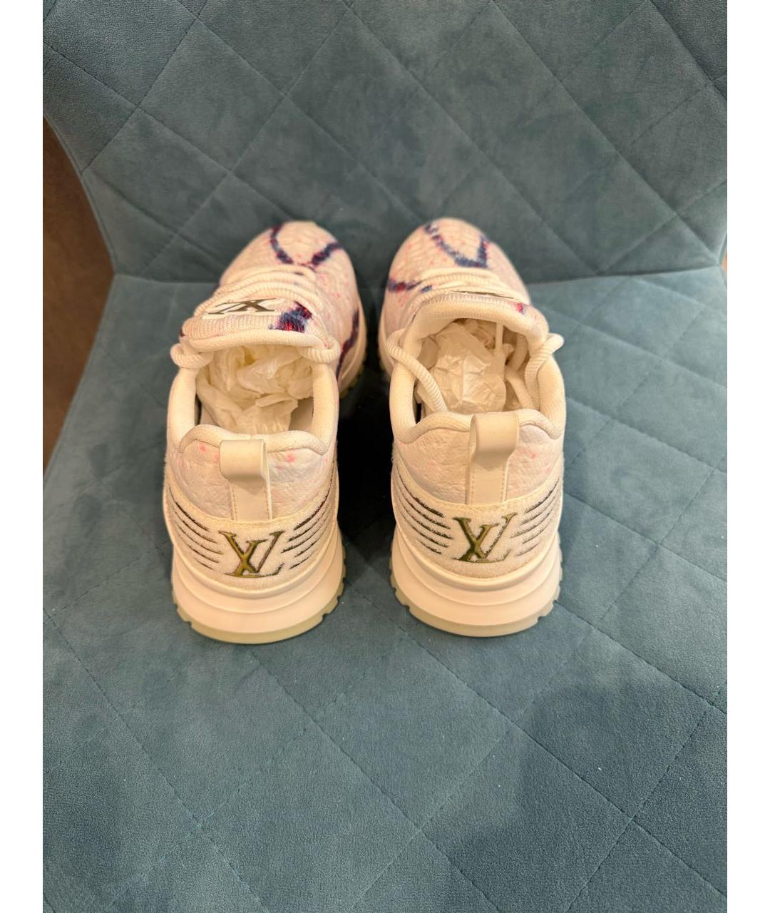 LOUIS VUITTON Белые низкие кроссовки / кеды, фото 4