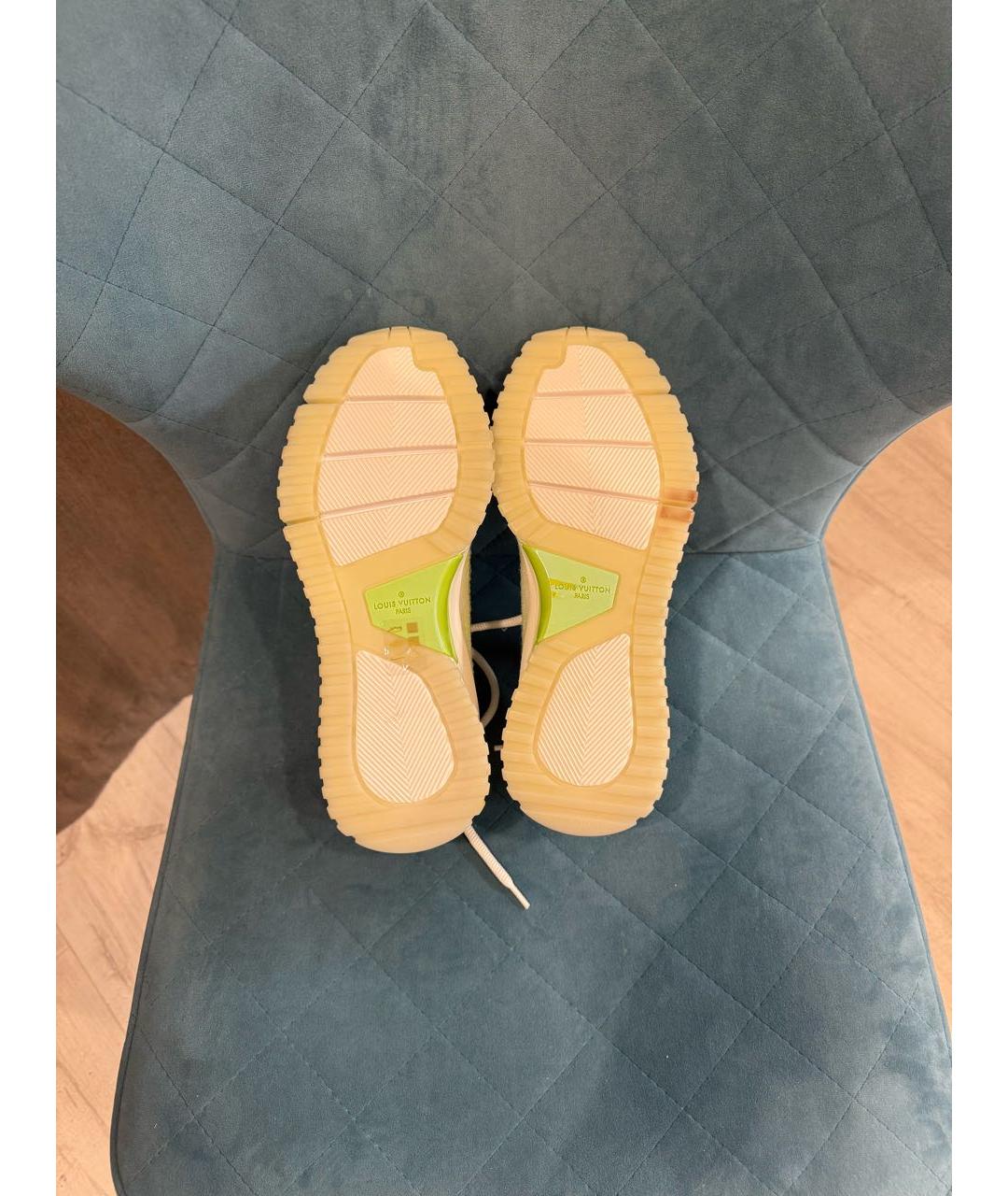 LOUIS VUITTON Белые низкие кроссовки / кеды, фото 4