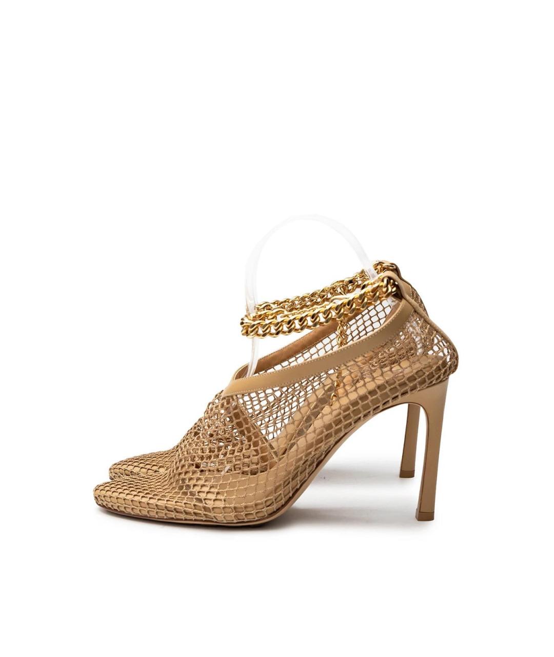 BOTTEGA VENETA Бежевые кожаные туфли, фото 5