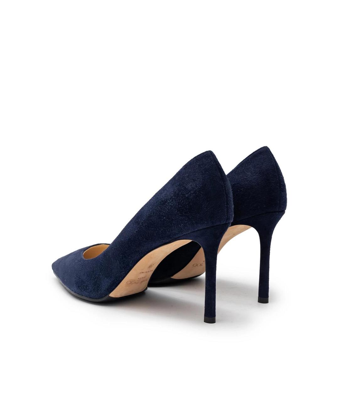 JIMMY CHOO Синие замшевые туфли, фото 3