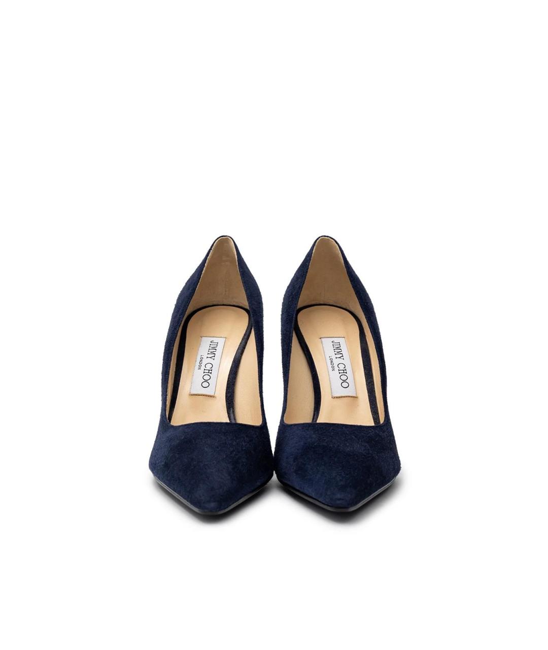 JIMMY CHOO Синие замшевые туфли, фото 4