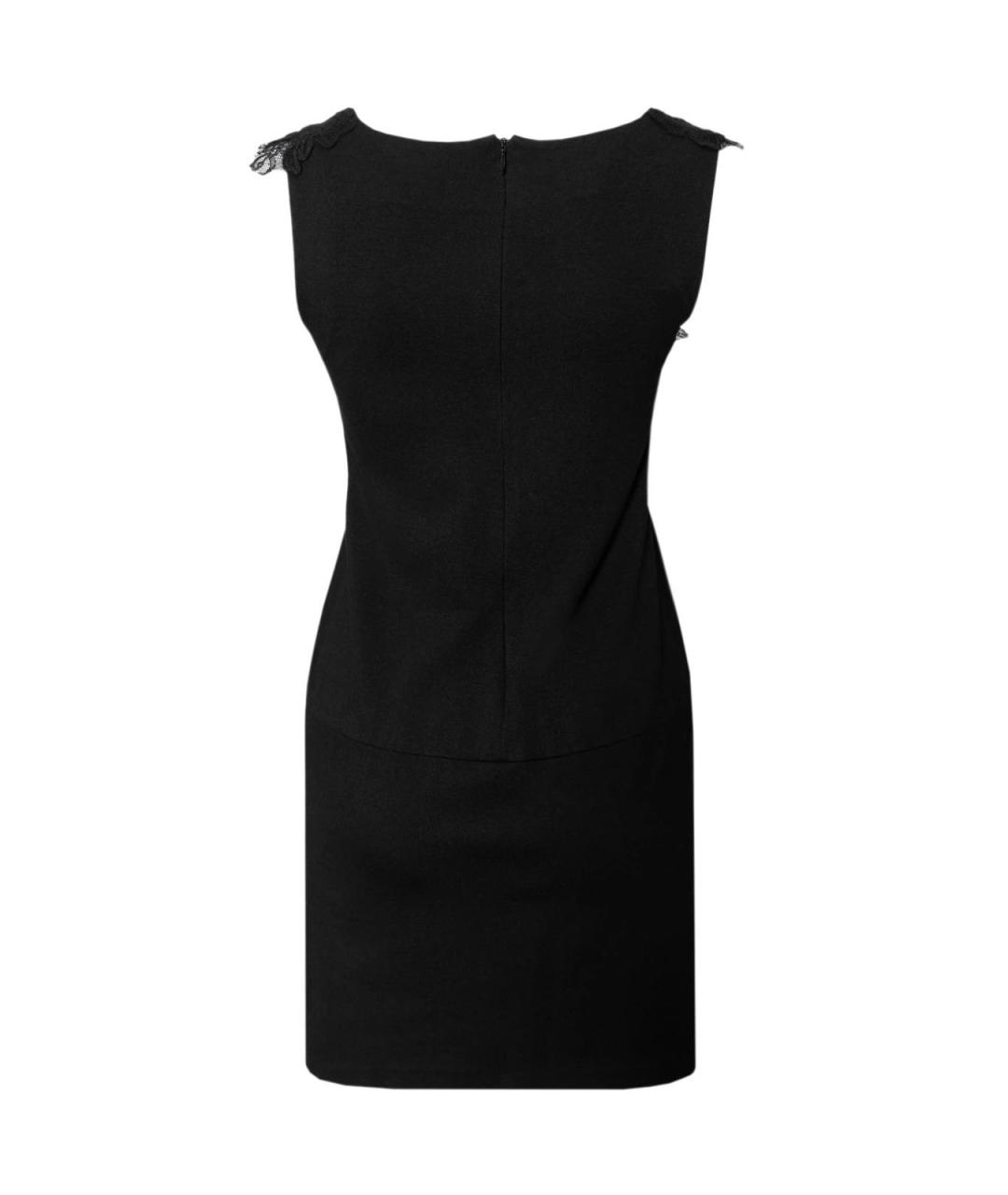 ERMANNO SCERVINO Черное шерстяное повседневное платье, фото 2
