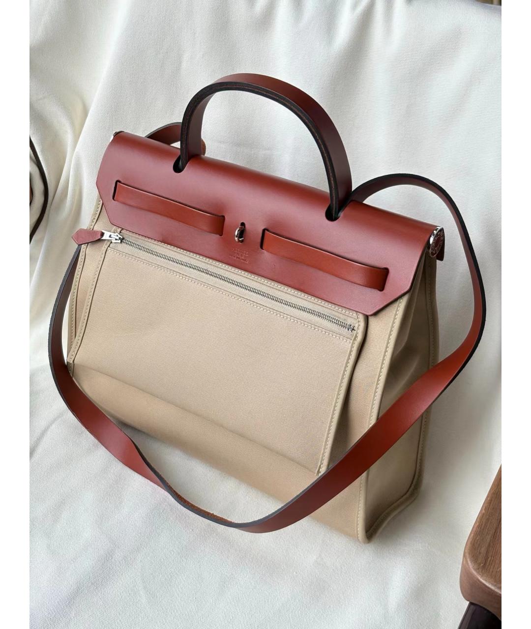 HERMES Красная кожаная сумка через плечо, фото 2