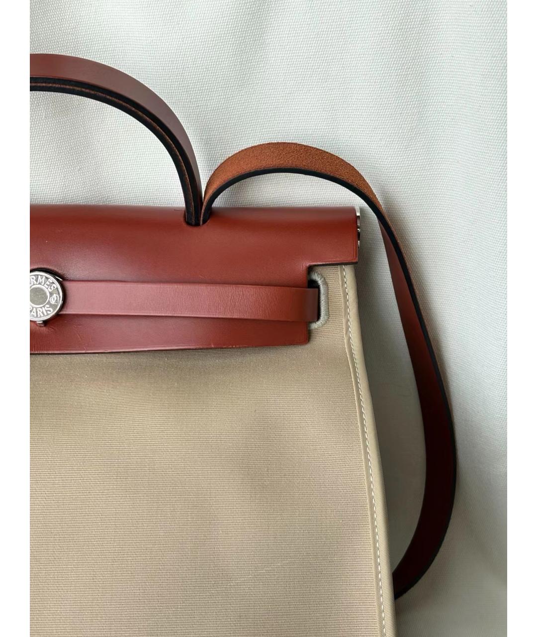 HERMES Красная кожаная сумка через плечо, фото 7