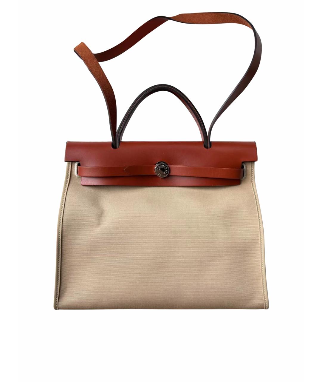 HERMES Красная кожаная сумка через плечо, фото 1