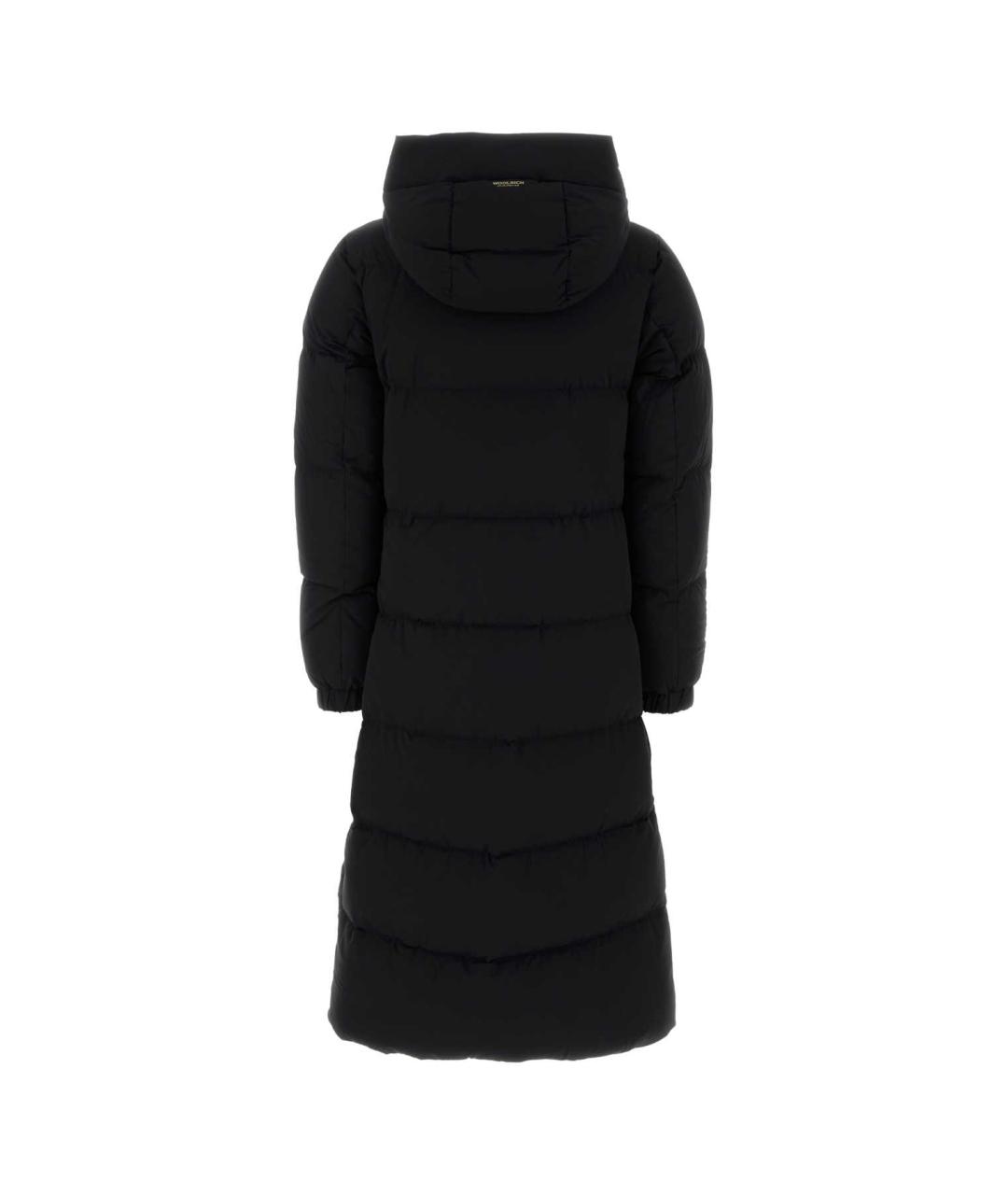 WOOLRICH Черное полиэстеровое пальто, фото 2