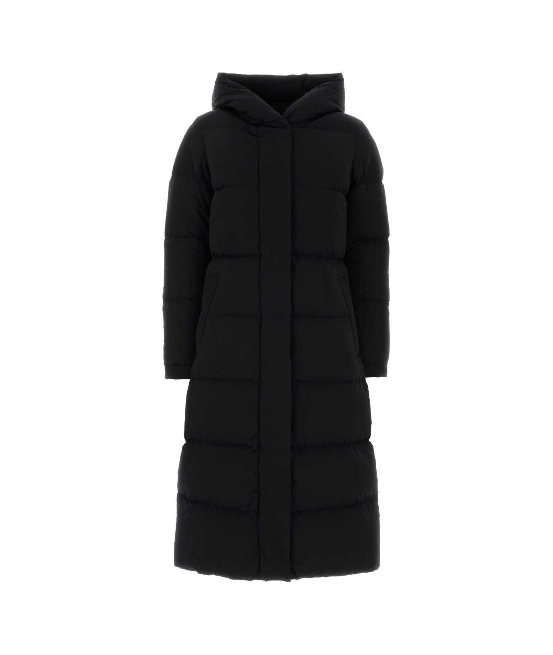 WOOLRICH Черное полиэстеровое пальто, фото 1