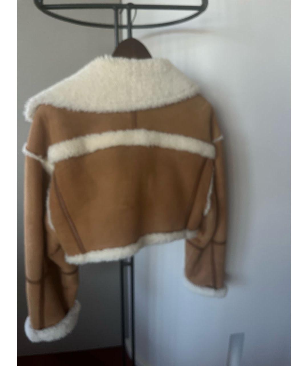 JACQUEMUS Коричневая меховая дубленка, фото 2