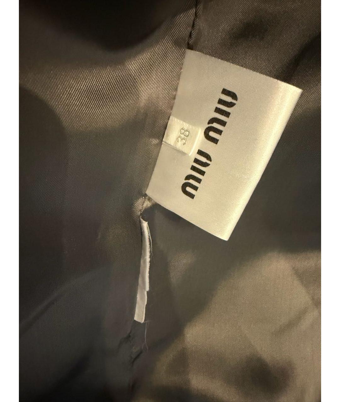 MIU MIU Бежевая шерстяная куртка, фото 5