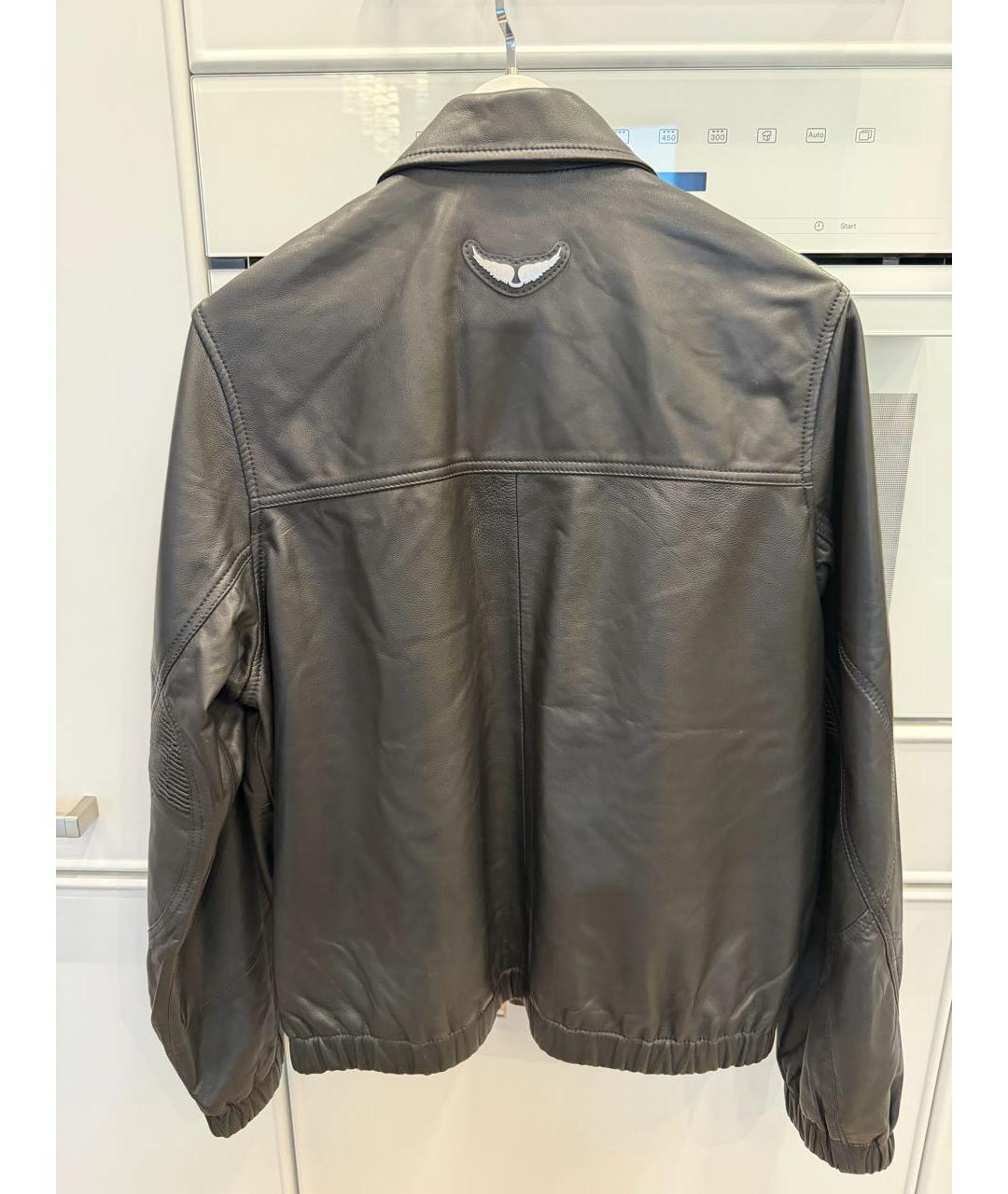 ZADIG & VOLTAIRE Черная кожаная куртка, фото 2