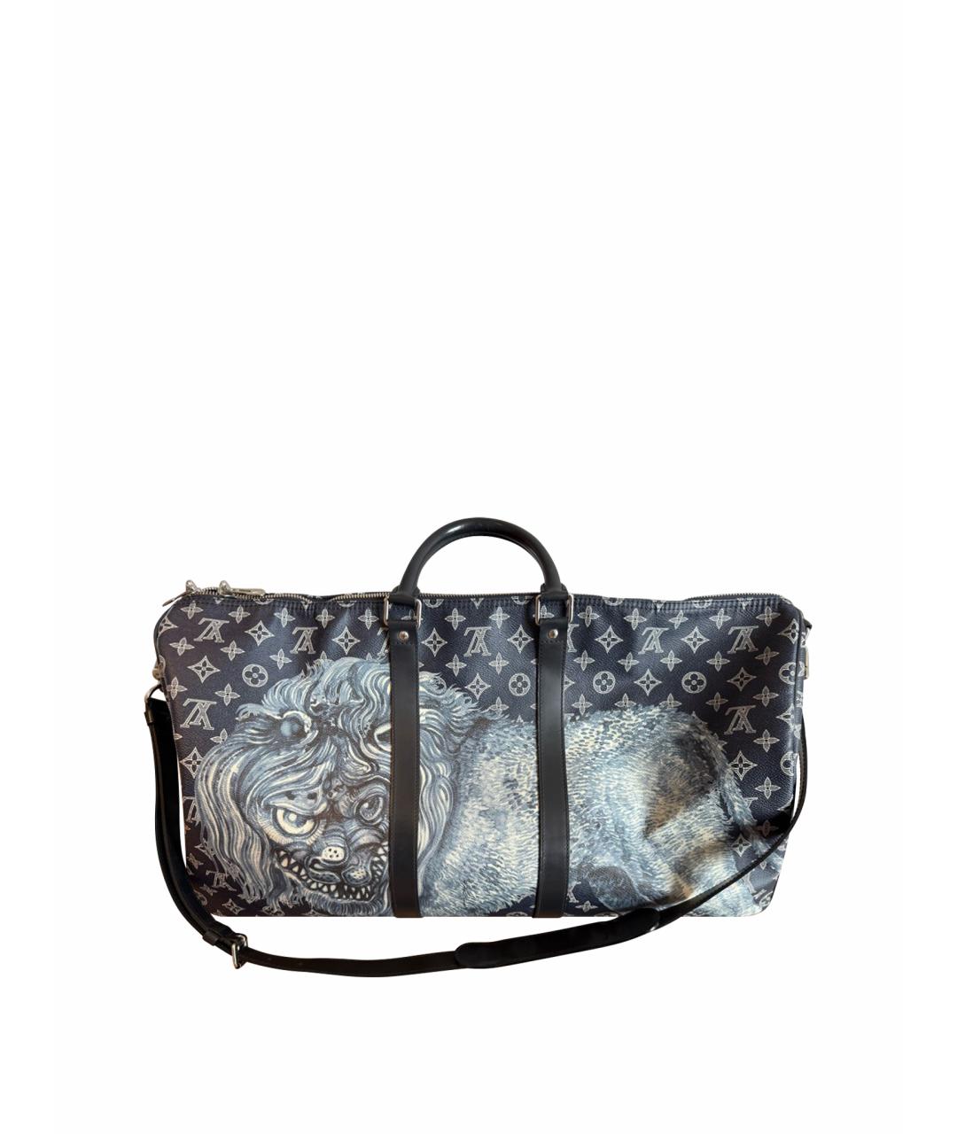 LOUIS VUITTON Темно-синяя дорожная/спортивная сумка, фото 1