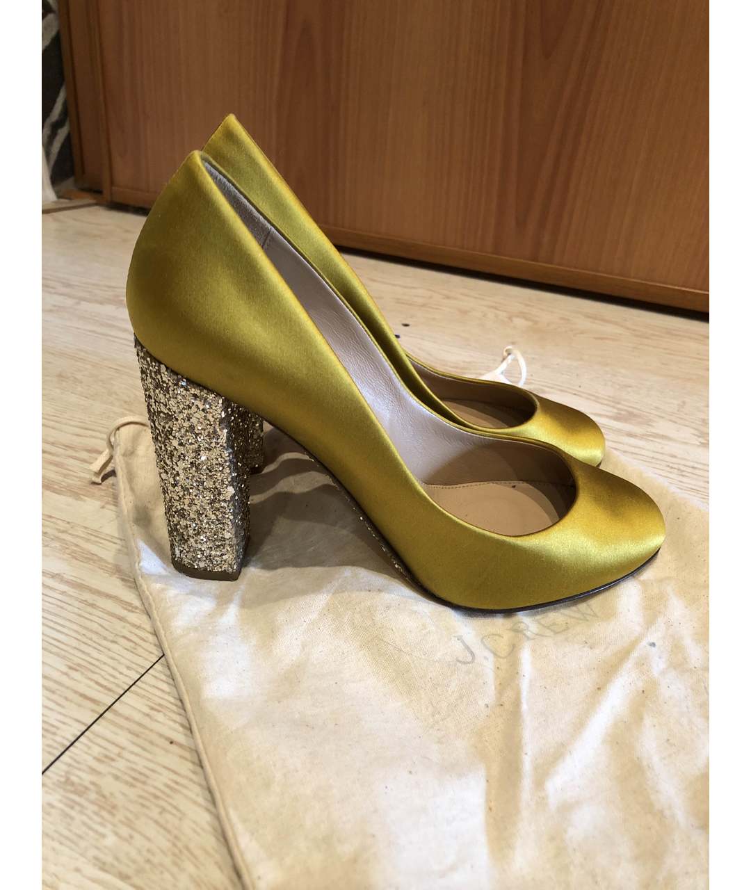 MICHAEL KORS Желтые текстильные туфли, фото 2