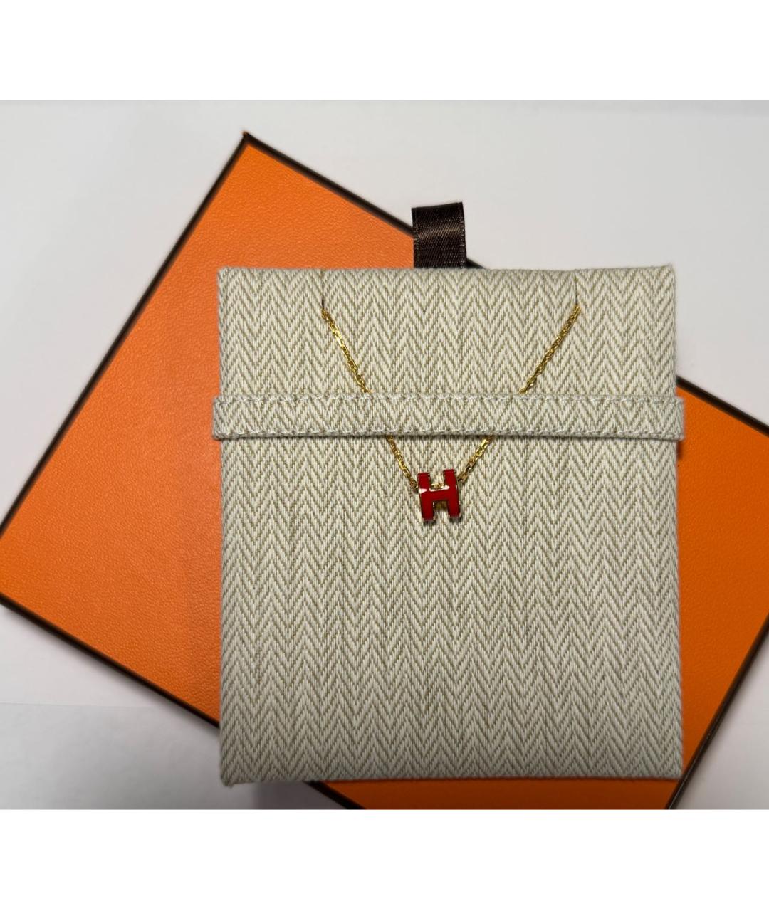 HERMES Красное колье, фото 4