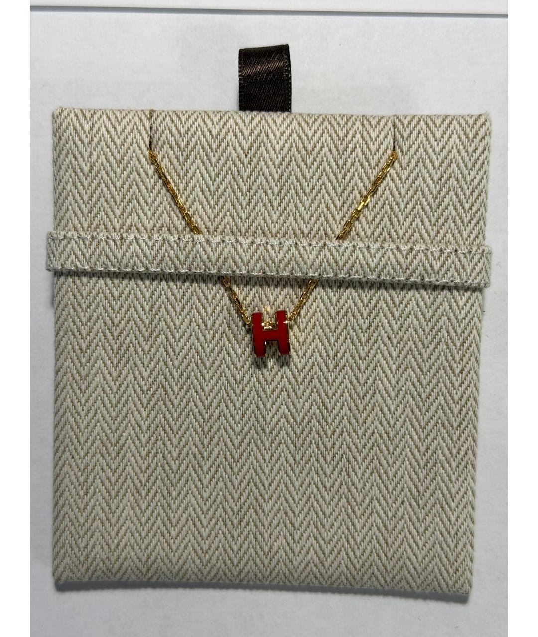 HERMES Красное колье, фото 2