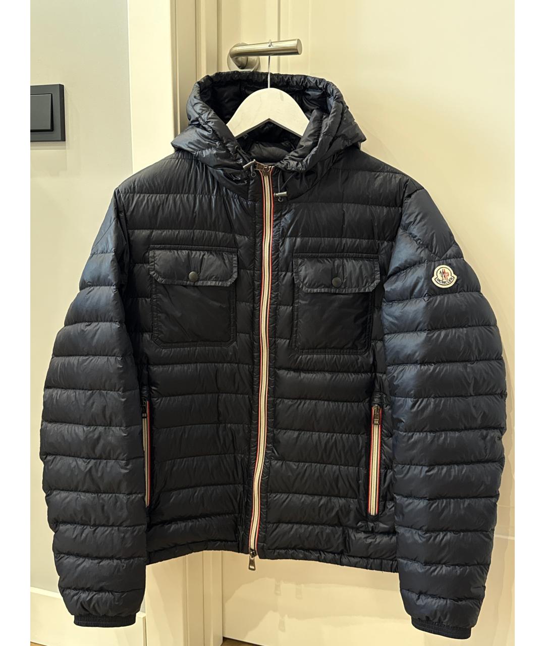 MONCLER Синяя полиамидовая куртка, фото 7