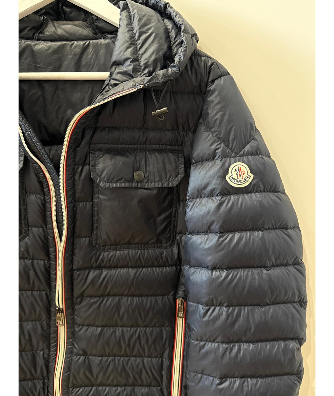 MONCLER Синяя полиамидовая куртка, фото 3