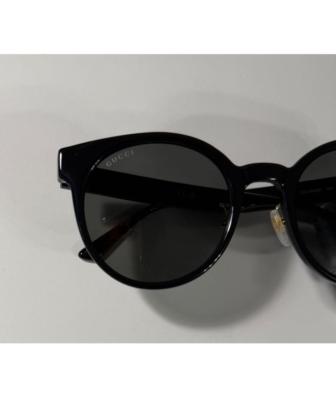 GUCCI Черные пластиковые солнцезащитные очки, фото 8