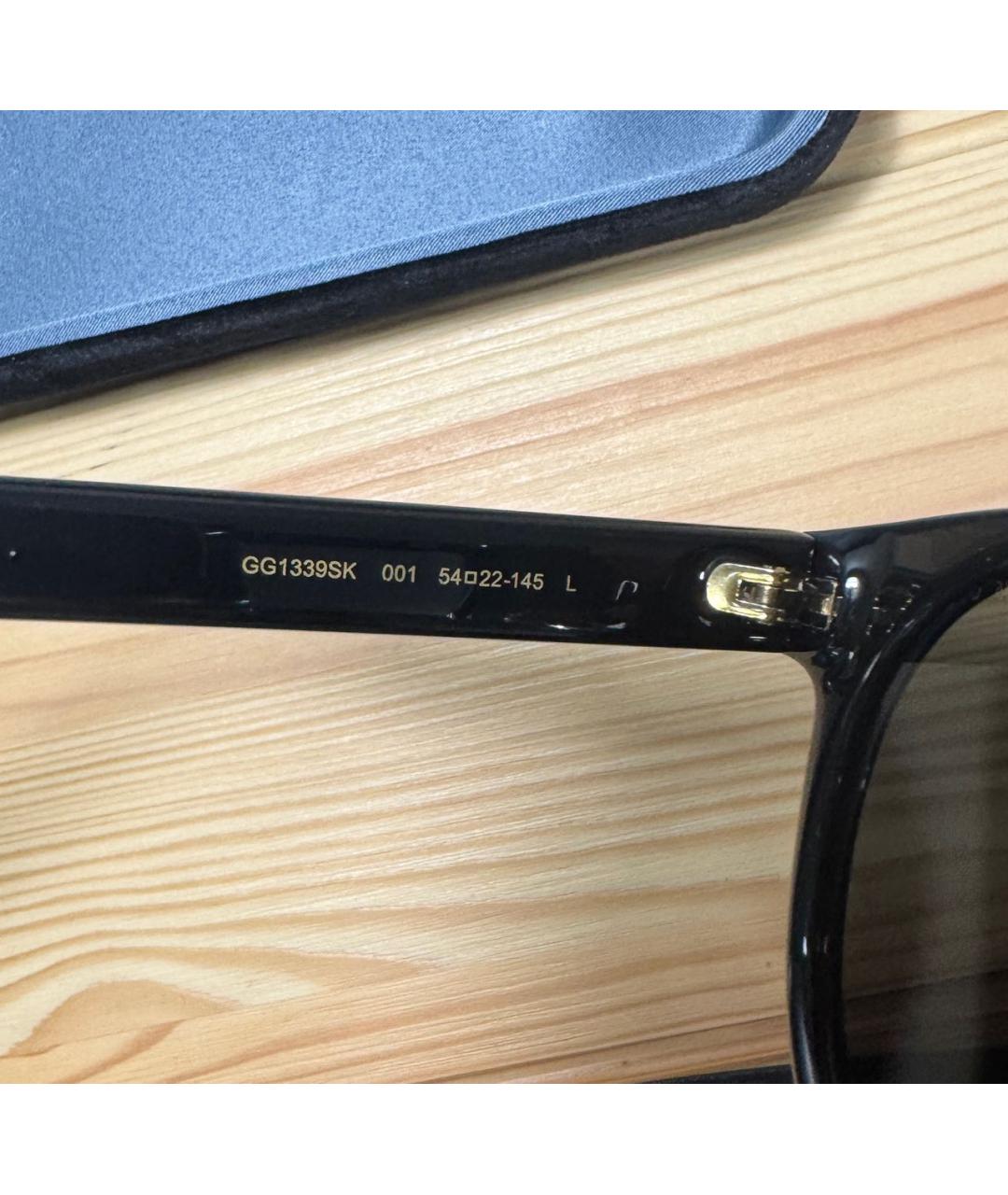 GUCCI Черные пластиковые солнцезащитные очки, фото 5