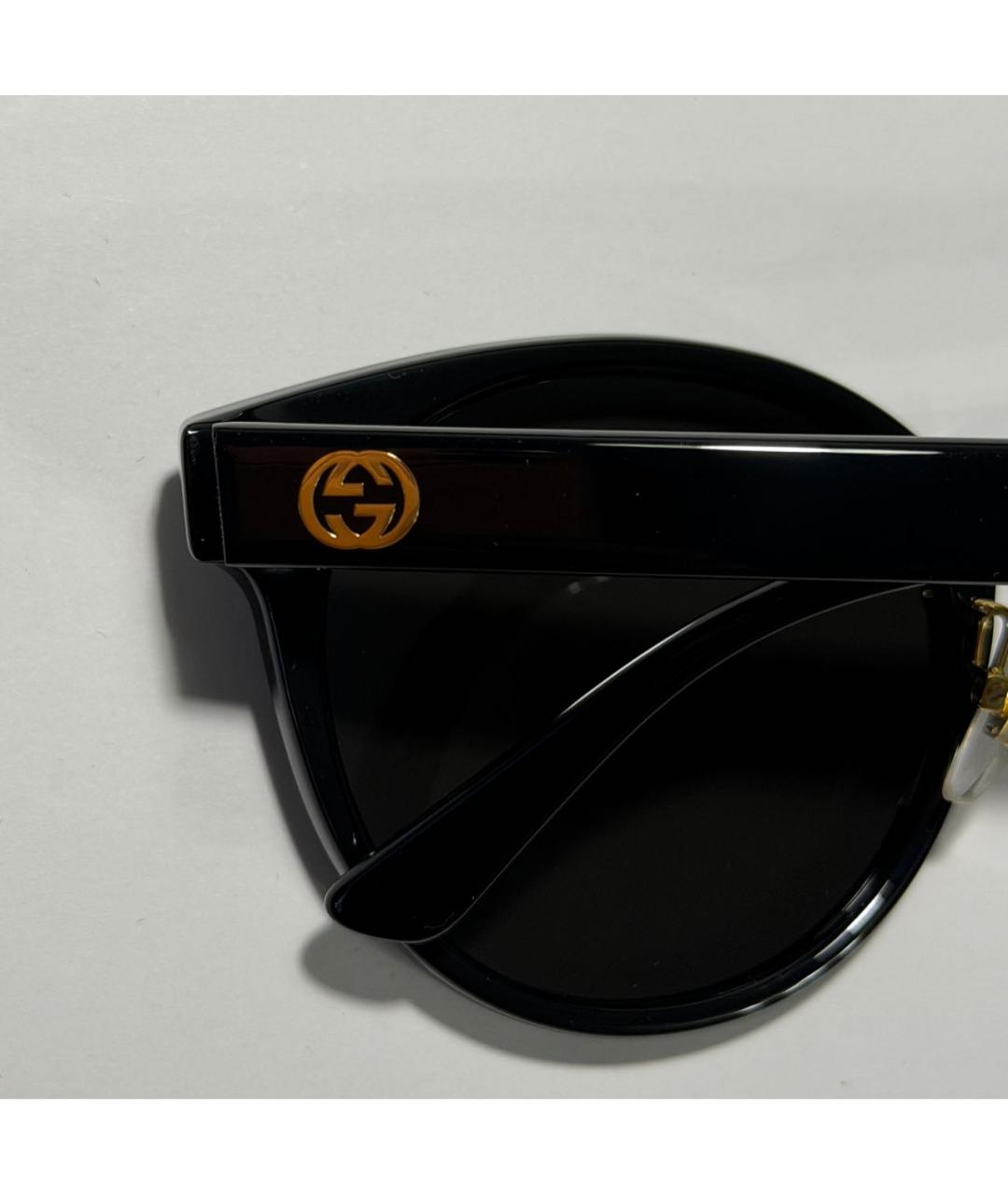 GUCCI Черные пластиковые солнцезащитные очки, фото 2