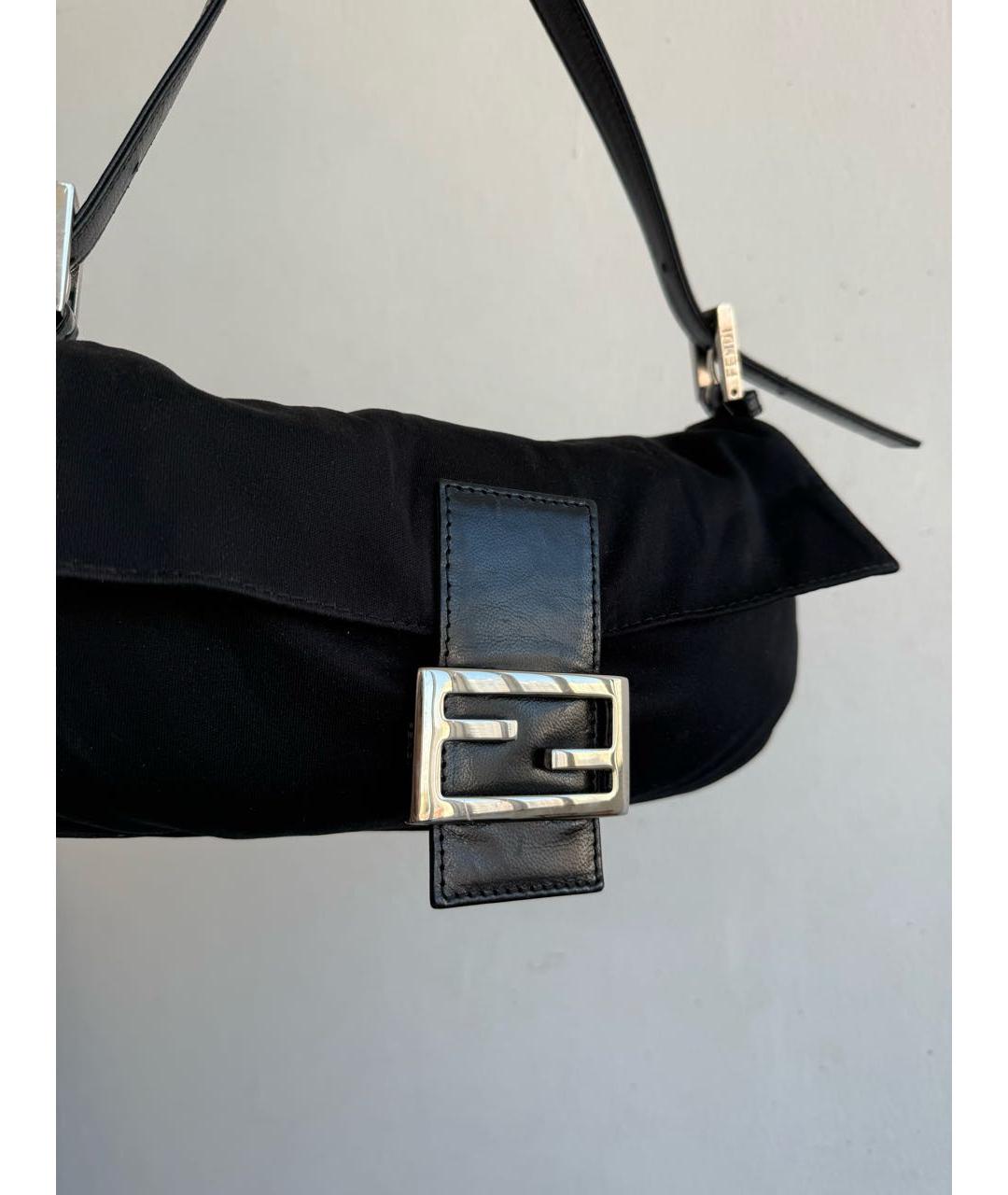 FENDI Черная сумка с короткими ручками, фото 4