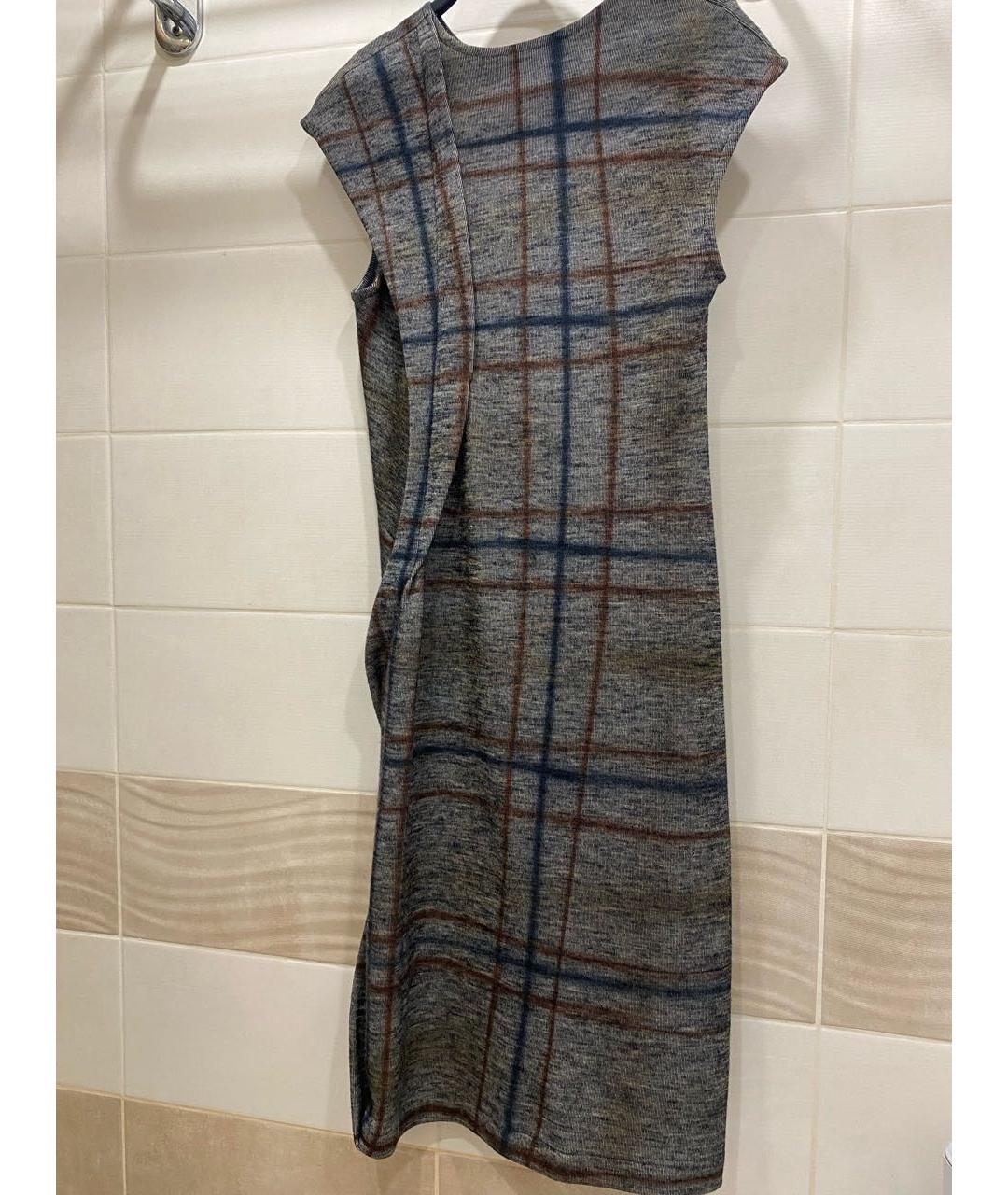 BOTTEGA VENETA Мульти шерстяное повседневное платье, фото 3
