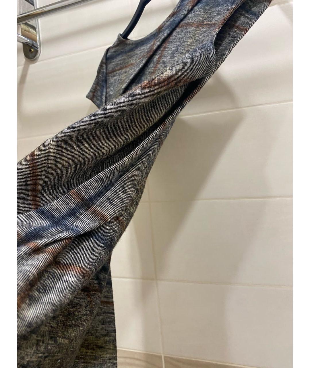 BOTTEGA VENETA Мульти шерстяное повседневное платье, фото 2
