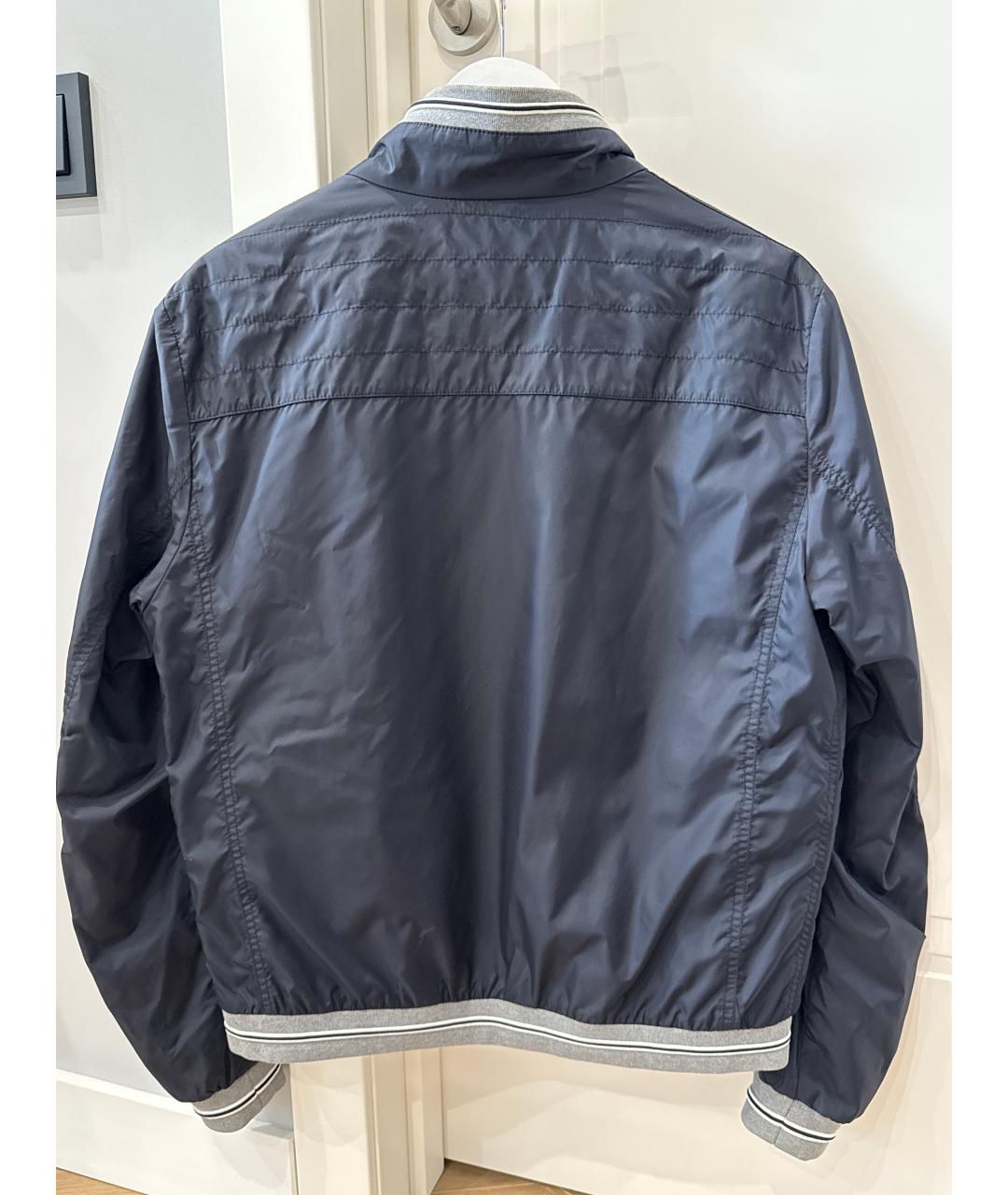 MONCLER Синяя полиамидовая куртка, фото 2