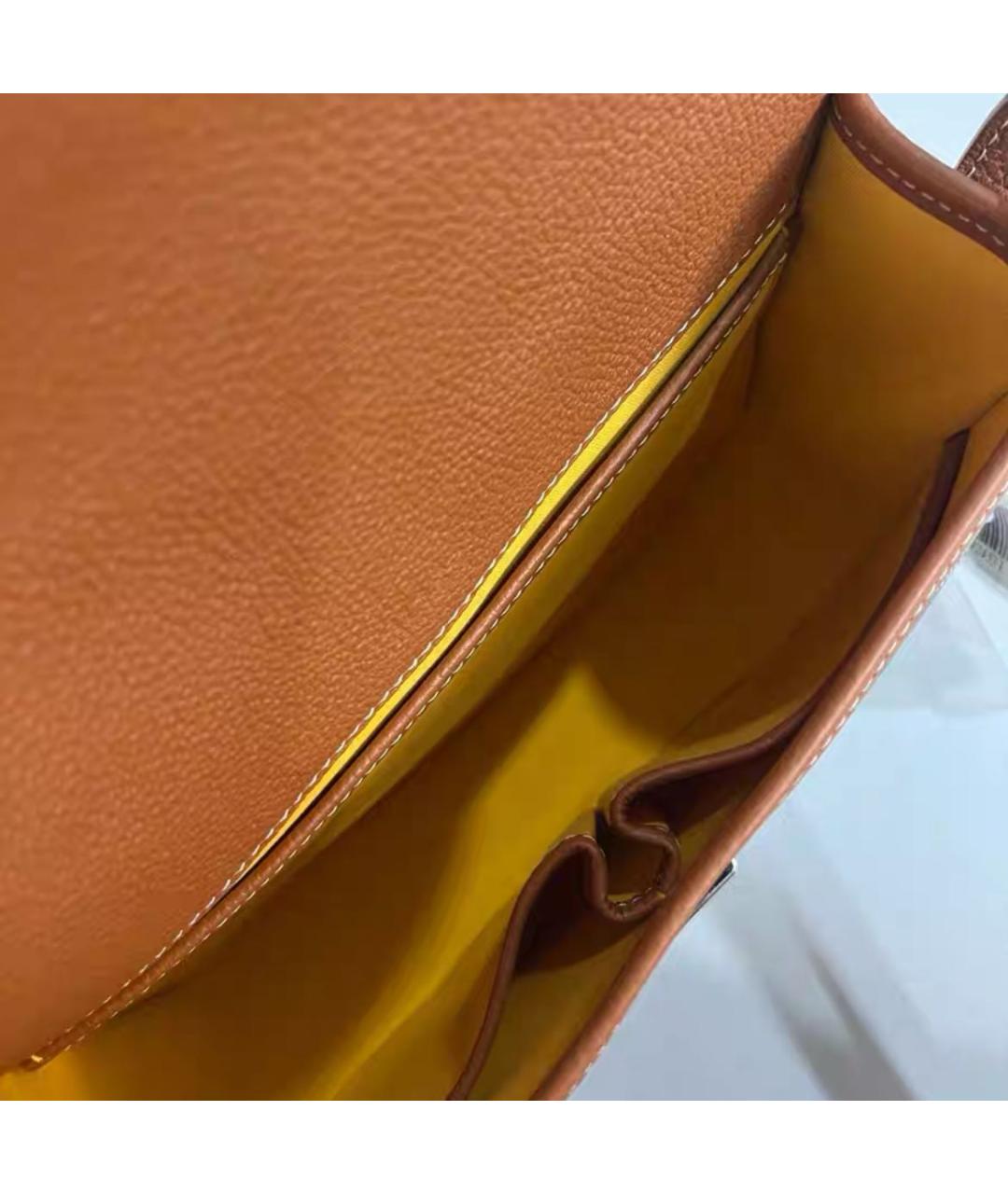 GOYARD Оранжевая кожаная сумка через плечо, фото 3