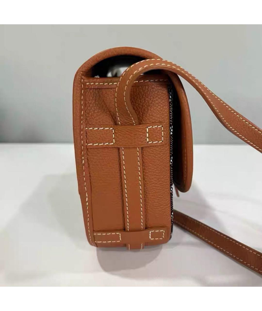 GOYARD Оранжевая кожаная сумка через плечо, фото 2