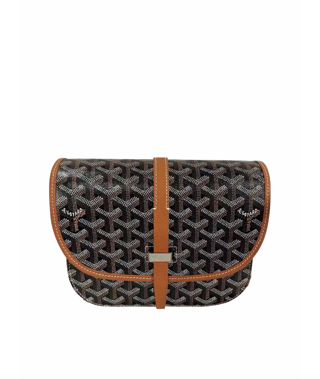 GOYARD Оранжевая кожаная сумка через плечо, фото 1