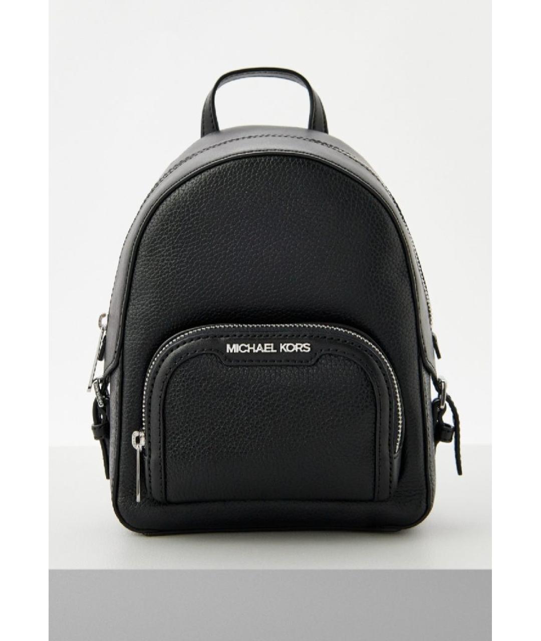 MICHAEL KORS Черный кожаный рюкзак, фото 10