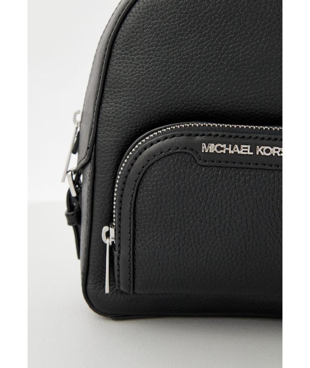 MICHAEL KORS Черный кожаный рюкзак, фото 3