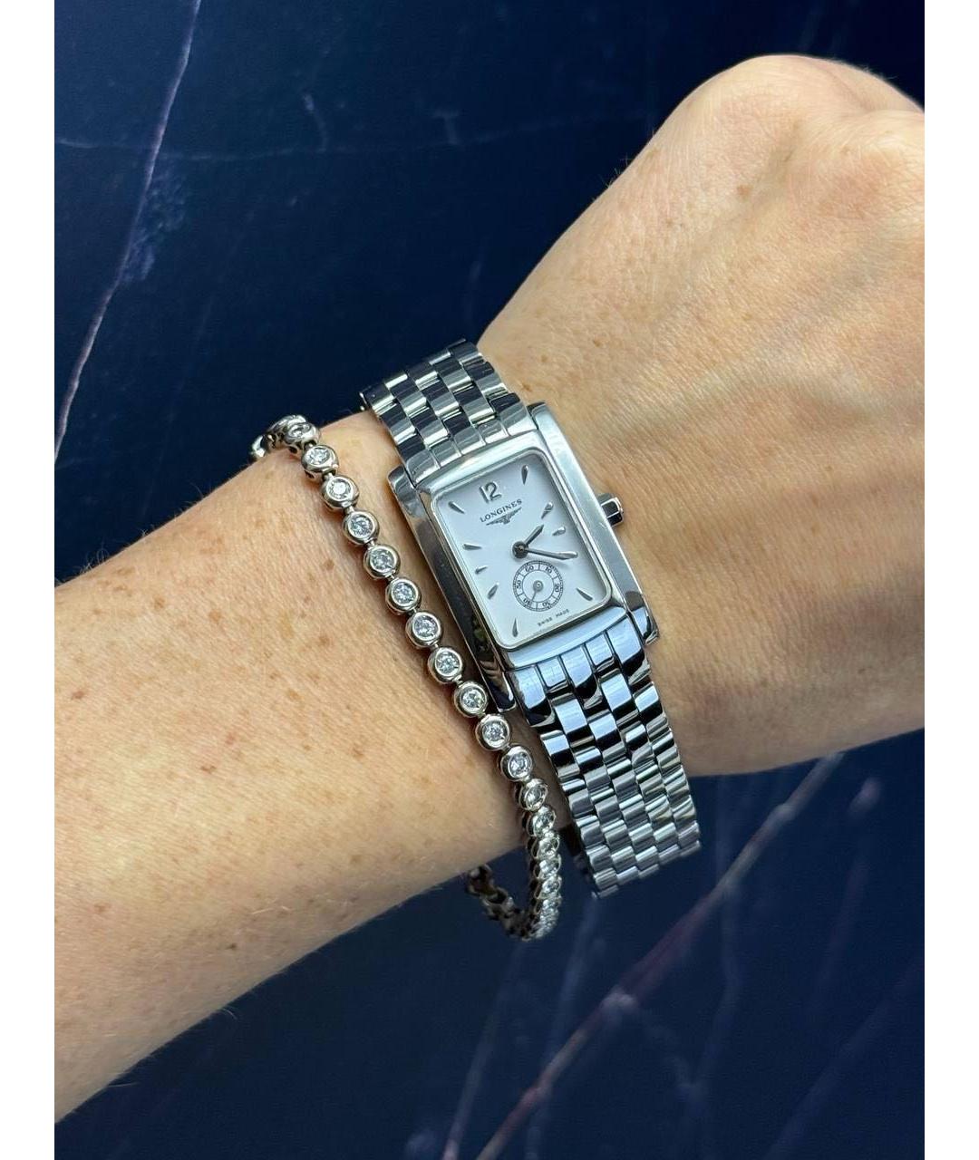 LONGINES Серебряные металлические часы, фото 8